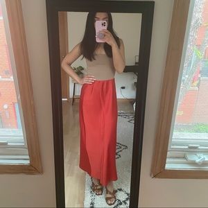 Satin Maxi Skirt